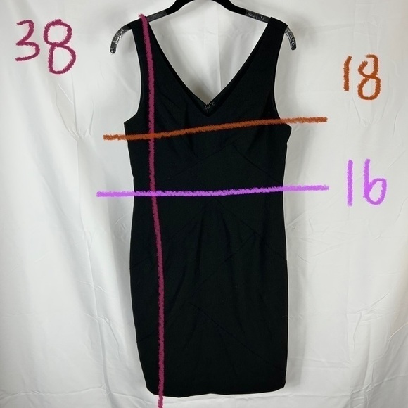 Nicole Miller New York Mini Dress Piped Woven Detail Sleeveless V-Neck Vintage - Picture 8 of 8